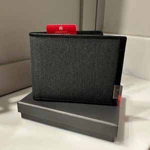 Men’s TUMI Alpha SLG global wallet with coin pocket in anthracite/black NIB